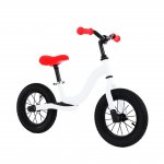 Bicicleta pentru copii Novokids SplendOr Balance Bike 120 Alb, pedagogica fara pedale, cu Roti gonflabile din cauciuc de 12 inch, 1-5 ani, Maxim 30 kg, Cadru otel, Ghidon si sa reglabile pe inaltime