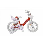 Bicicleta pentru copii Novokids SplendOr PRO Line Edition Rosu, Cosulet, Roti 16 inch, Maxim 35 kg, Cadru din otel, Roti ajutatoare detasabile, Ghidon reglabil pe inaltime