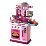 Bucatarie pentru fetite Buba Kitchen Chef Pink din plastic cu accesorii