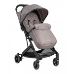 Carucior sport KikkaBoo pana la 22kg,pliere compacta,cadru din aluminiu,suspensii,baldachin cu extensie,spatar reglabil cu pozitie de somn,husa impermeabila cu protectie UPF50+,sistem troller si husa picioare Miley Beige 2024