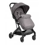 Carucior sport KikkaBoo pana la 22kg,pliere compacta,cadru din aluminiu,suspensii,baldachin cu extensie,spatar reglabil cu pozitie de somn,husa impermeabila cu protectie UPF50+,sistem troller si husa picioare Miley Dark Grey