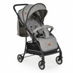 Carucior sport pentru copii Cangaroo London Grey cadru din aluminiu,Spatar reglabil,Pozitie de somn,Centura de siguranta,Suport picioare reglabil,Capotina XXL cu fereastra plasa,Roti pivotante,Frana,Maner parinte din PU