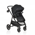 Carucior transformabil 2in1 Moni cu accesorii incluse Tokyo Black pana la 22 kg
