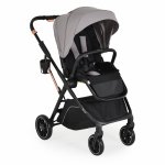 Carucior transformabil 2in1 cu sezut reversibil,pana la 4 ani sau 22kg,spatar reglabil,capotina XXL cu 4 sectiuni,pliere compacta cu unitatea scaunului,roti rezistente,husa picioare si geanta incluse Moni Bingo Steel