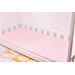 Cearsaf pat 90x200x10 cm bumbac model roz