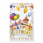 Felicitare 3D Zi de nastere modele asortate cu detalii in relief aurii si sclipici pe exteriorul felicitarii 11.5x19 cm
