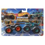 Set 2 masini Hot Wheels Monster Truck Tiger Shark si Mega Wrex scara 1:64