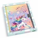 Jurnal Pretty Unicorn in cutie cadou 80 de pagini 13x18 cm