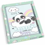 Jurnal Rainbow make me happy in cutie cadou 80 de pagini 13x18 cm