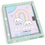 Jurnal Rainbow make me happy in cutie cadou 80 de pagini 13x18 cm