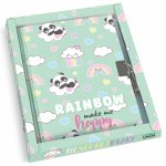 Jurnal Rainbow make me happy in cutie cadou 80 de pagini 13x18 cm