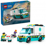 Lego City ambulanta de urgente, 184 piese, varsta 5 ani+