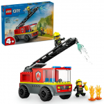 Lego City camion de pompieri cu scara, 82 piese, varsta 4 ani+