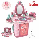Masuta de infrumusetare pentru fetite Buba Roz cu accesorii, pliabila tip valiza
