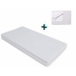 Pachet Saltea cu husa detasabila din microfibra Nichiduta Cocos Comfort + 120x60x8 cm + Protectie impermeabila Nichiduta
