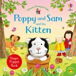 Carte pentru copii Usborne Poppy and Sam and the kitten cu marioneta