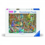 Puzzle Ravensburger noaptea in librarie 1000 piese design nou