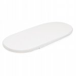 Saltea pentru landou cu husa detasabila din bumbac si fermoar 78x30x2 cm Nichiduta Dreamillo Alb