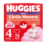 Scutece-chilotel Huggies Virtual Pack 4 Girl 9-14 kg, 72 buc