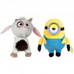 Set 2 jucarii din plus Unigoat si Stuart 27 cm Minions