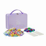 Set constructie Plus-Plus portabil, in cutie metalica, culori pastelate, 600 piese