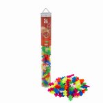 Set constructie Plus-Plus Neon Mix, culori fluorescente, tub 100 piese