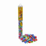 Set constructie Plus-Plus Tropical Mix, culori tropicale, tub 100 piese