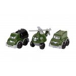 Set de 3 mini vehicule militare vesele TechnoK verde