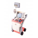 Set de doctor cu Carucior medical pe roti, cu Monitor X-ray, cu Stetoscop, Termometru, Seringa si instrumente medicale pentru copii, 56.5 x 23 x 20 cm, Blue