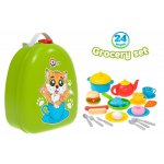 Set de mic dejun TechnoK cu 24 de accesorii in gentuta tip rucsac