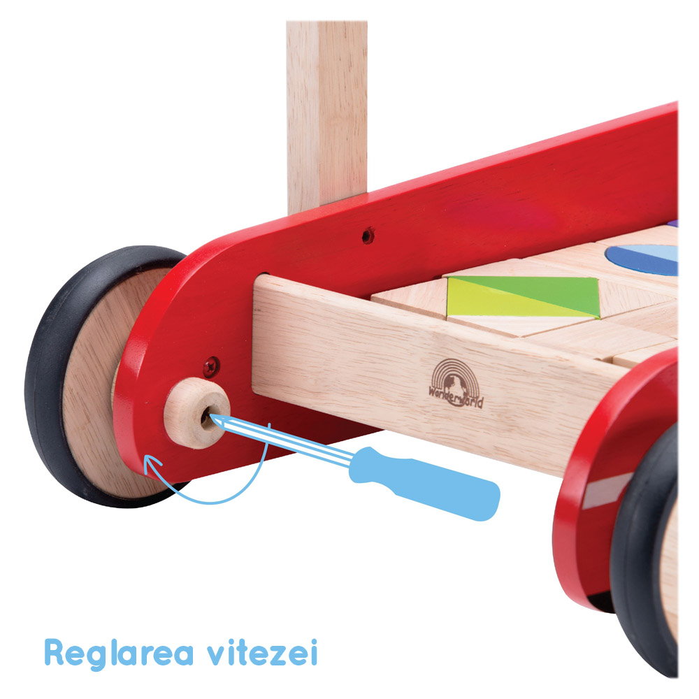 Antemergator Wonderworld Masina de pompieri cu cuburi - 2