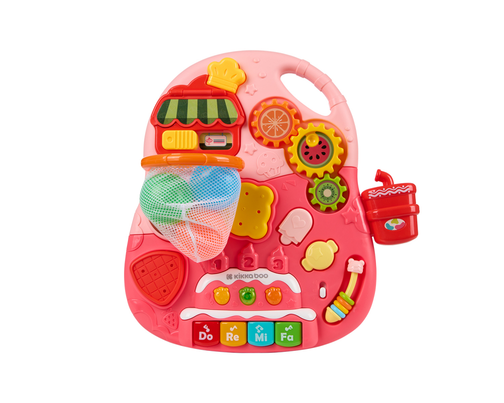 Antepremergator transformabil 4in1 cu panou muzical KikkaBoo Sweet EscapePink - 1 | YEO
