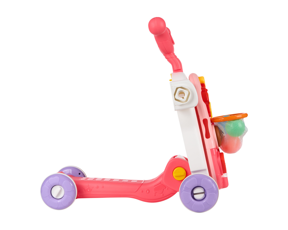 Antepremergator transformabil 4in1 cu panou muzical KikkaBoo Sweet EscapePink - 2 | YEO