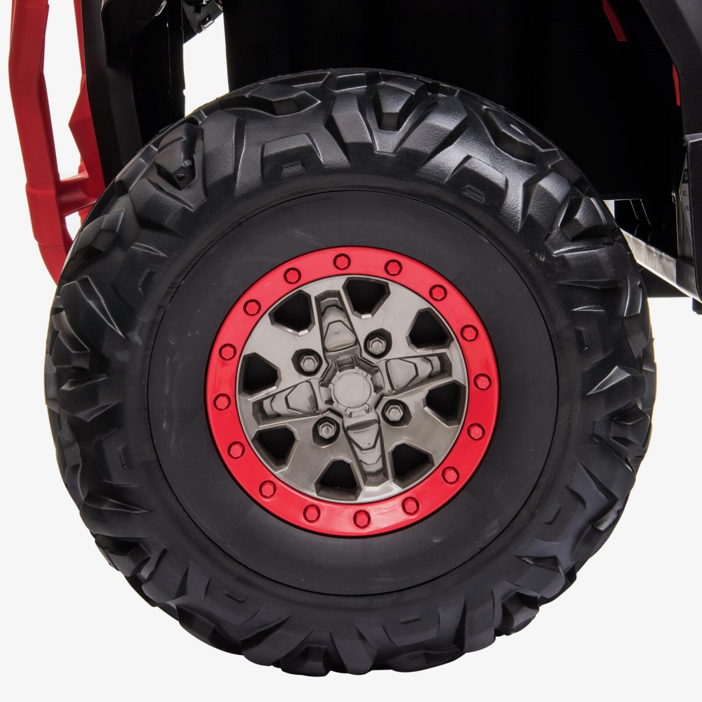 Atv electric pentru copii Nichiduta Desert 90W Black, Acumulator 12V 7Ah, Telecomanda 2.4G, Roti din cauciuc EVA, Pornire la cheie, Unitate audio cu muzica si display, Suspensii,Spatar inalt - 3