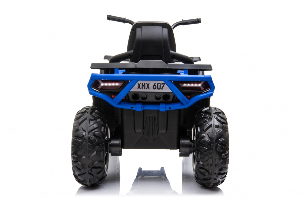 Atv electric pentru copii Nichiduta Desert 90W Blue,Acumulator 12V 7Ah, Telecomanda 2.4G, Roti din cauciuc EVA, Pornire la cheie, Unitate audio cu muzica si display, Suspensii,Spatar inalt - 2
