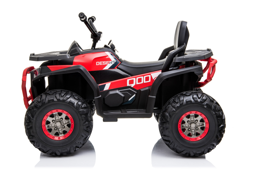 Atv electric pentru copii Nichiduta Desert 90W Red, Acumulator 12V 7Ah, Telecomanda 2.4G, Roti din cauciuc EVA, Pornire la cheie, Unitate audio cu muzica si display, Suspensii,Spatar inalt - 1