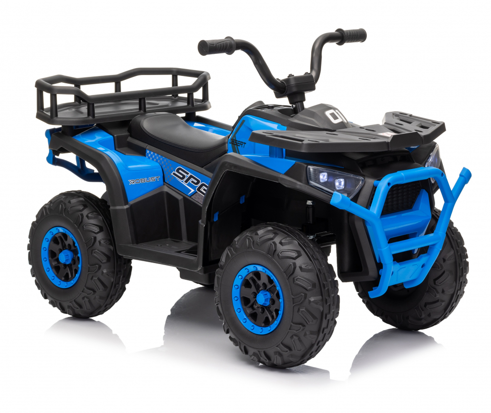 Atv electric pentru copii Nichiduta Desert XRobust Speed Blue, cu 2 motoare, Acumulator 12V 4.5Ah, Roti rezistente, Suport picioare, Manere ergonomice, Efecte sonore, Faruri cu lumini LED,Pornire la buton, Pedala acceleratie - 1