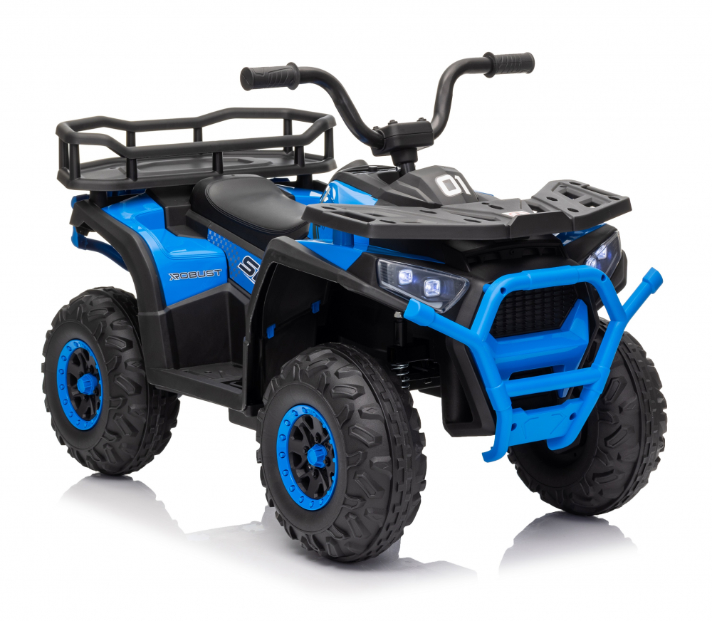 Atv electric pentru copii Nichiduta Desert XRobust Speed Blue, cu 2 motoare, Acumulator 12V 4.5Ah, Roti rezistente, Suport picioare, Manere ergonomice, Efecte sonore, Faruri cu lumini LED,Pornire la buton, Pedala acceleratie - 2