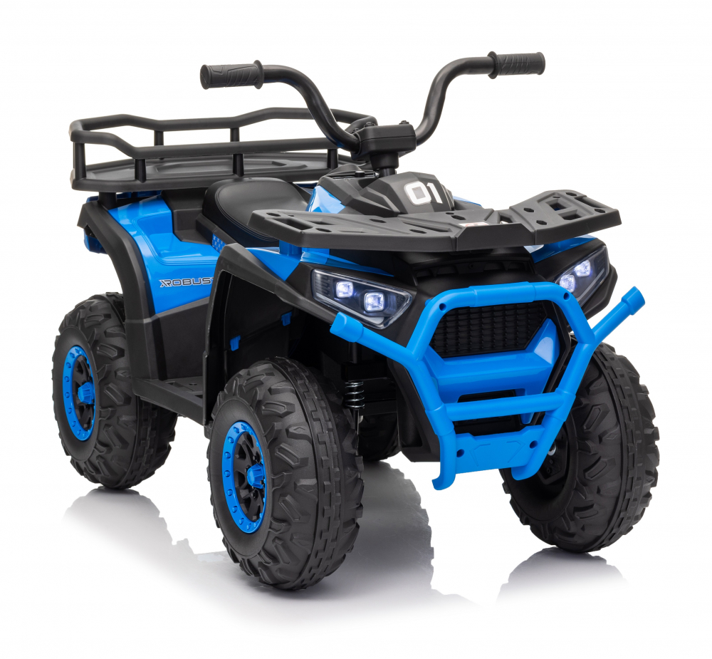 Atv electric pentru copii Nichiduta Desert XRobust Speed Blue, cu 2 motoare, Acumulator 12V 4.5Ah, Roti rezistente, Suport picioare, Manere ergonomice, Efecte sonore, Faruri cu lumini LED,Pornire la buton, Pedala acceleratie - 3