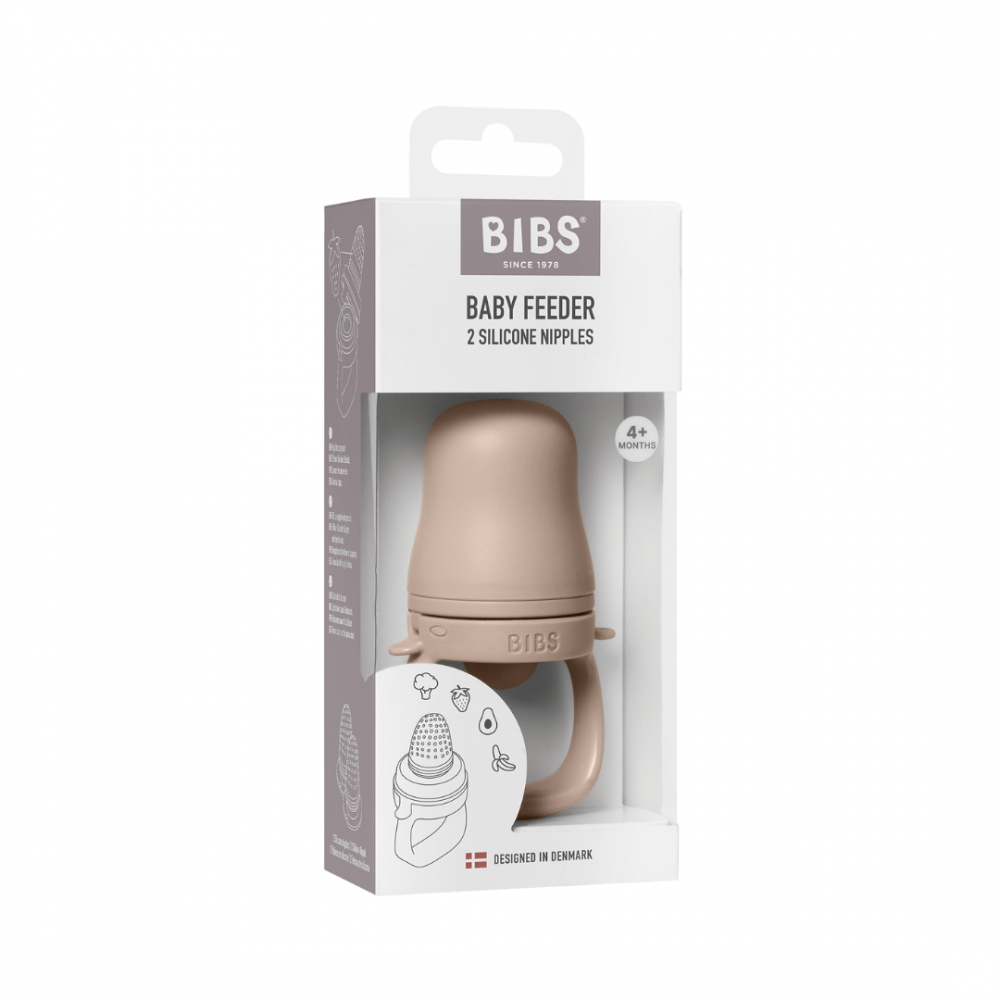 Dispozitiv de hranire Bibs Baby Feeder cu 2 tetine din silicon Blush - 1 | YEO