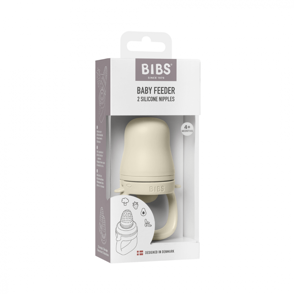 Dispozitiv de hranire Bibs Baby Feeder cu 2 tetine din silicon Ivory - 2 | YEO