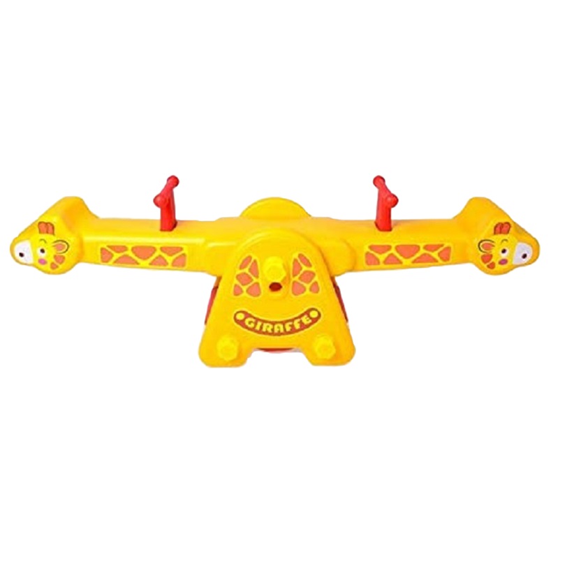 Balansoar pentru copii Nichiduta Garden Giraffe, cu doua locuri si manere de sustinere, reglabil pe inaltime, greutate maxima admisa 100 kg, dimensiune 116 x 33 x 39 cm - 1 | YEO