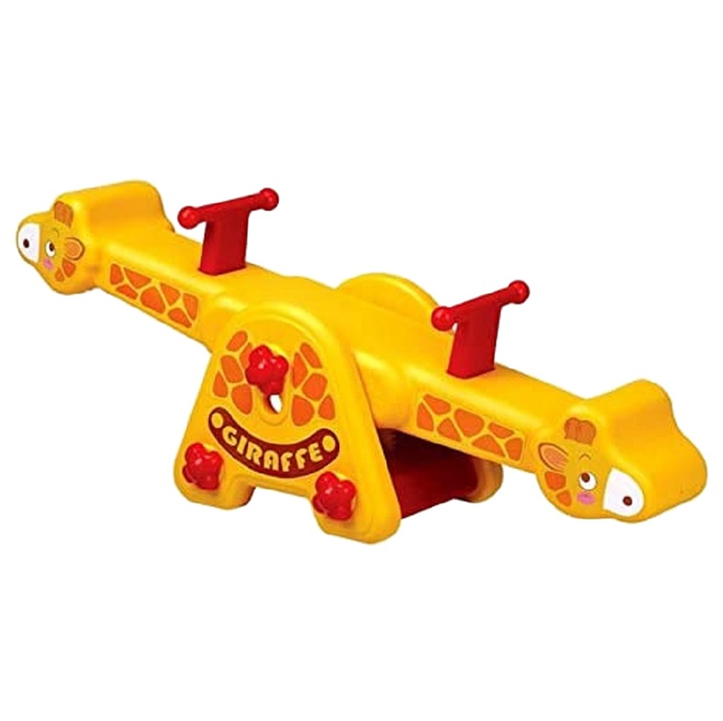 Balansoar pentru copii Nichiduta Garden Giraffe, cu doua locuri si manere de sustinere, reglabil pe inaltime, greutate maxima admisa 100 kg, dimensiune 116 x 33 x 39 cm - 2 | YEO