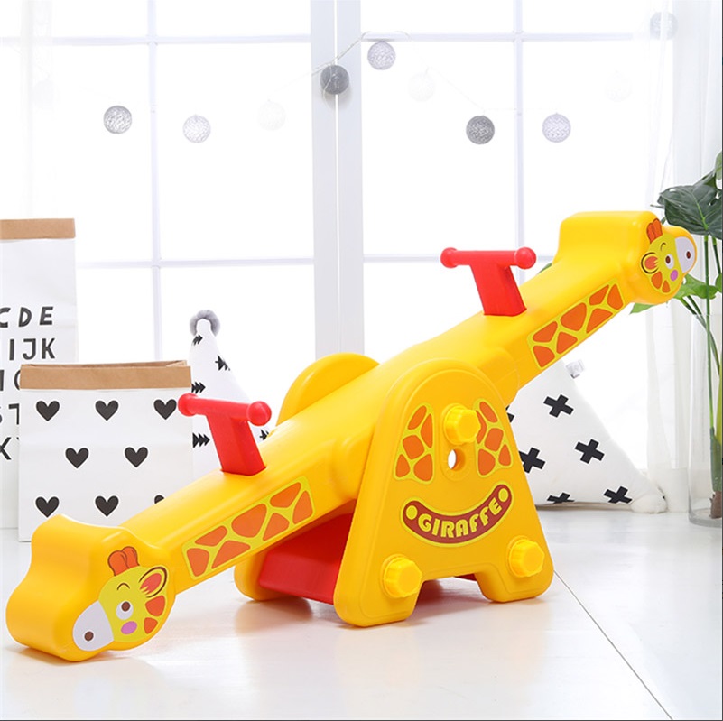 Balansoar pentru copii Nichiduta Garden Giraffe, cu doua locuri si manere de sustinere, reglabil pe inaltime, greutate maxima admisa 100 kg, dimensiune 116 x 33 x 39 cm - 3 | YEO