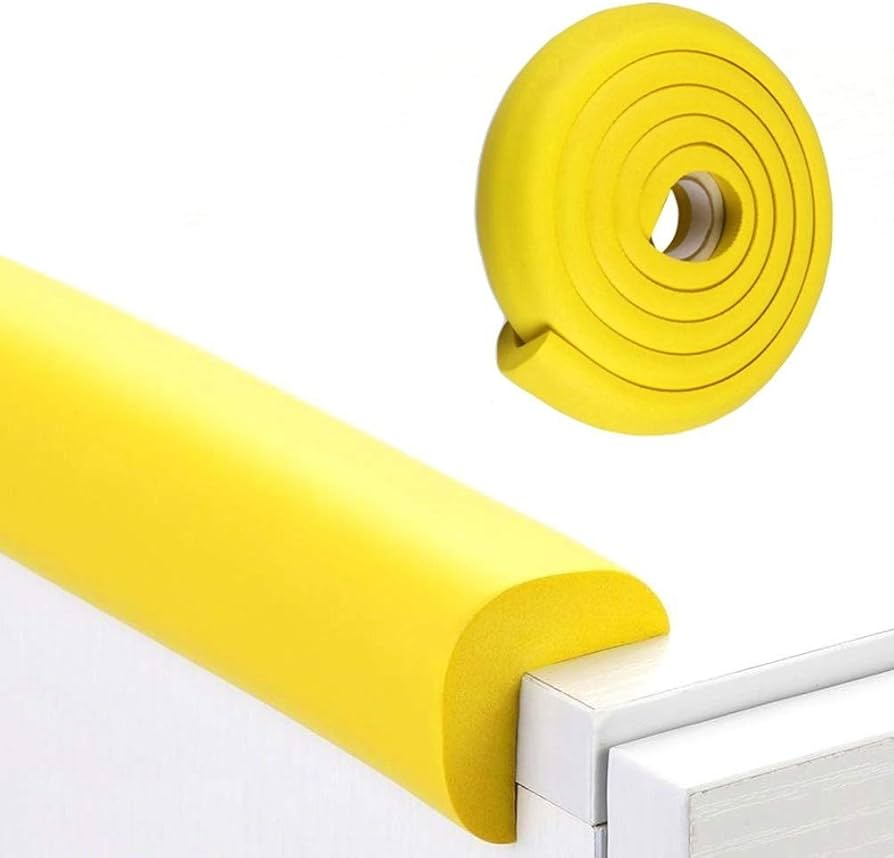 Banda protectie mobilier pentru copii Car Boy Safety Galben lamaie 90 cm din spuma 24x900x22x6 cm