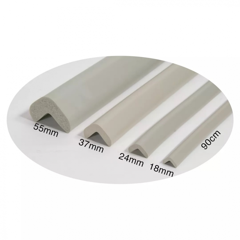 Banda protectie mobilier pentru copii Car Boy Safety Gri deschis 90 cm din spuma 37x900x31x9 cm - 2 | YEO