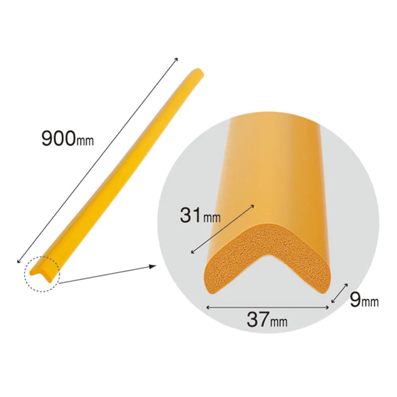 Banda protectie mobilier pentru copii Car Boy Safety Mov pastel 90 cm din spuma 37x900x31x9 cm