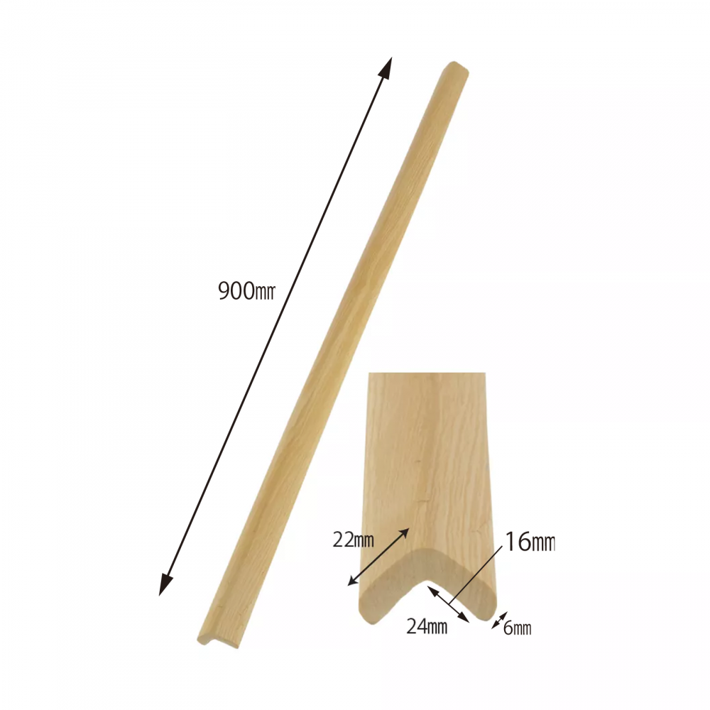 Banda protectie mobilier pentru copii Car Boy Safety Lemn deschis 90 cm din spuma 24x900x22x6 cm - 1 | YEO