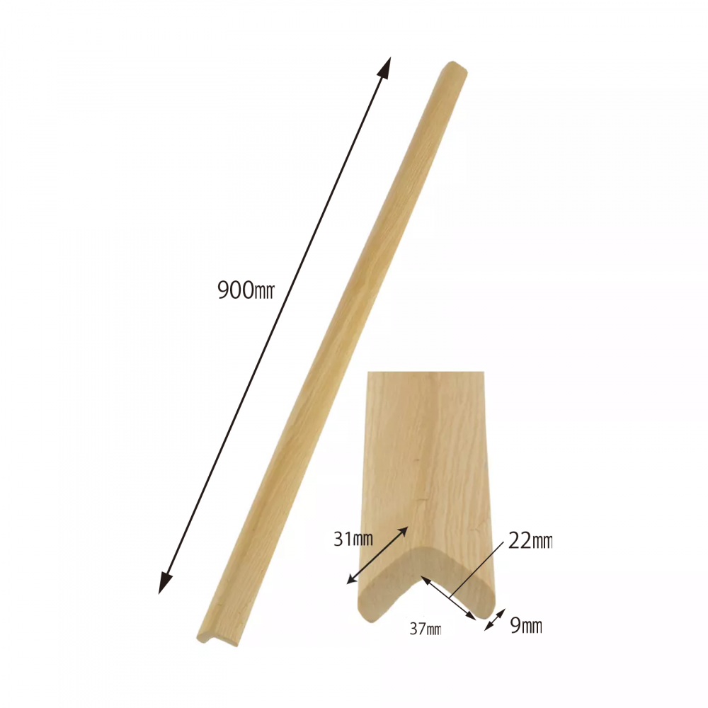 Banda protectie mobilier pentru copii Car Boy Safety Lemn deschis 90 cm din spuma 37x900x31x9 cm - 1 | YEO