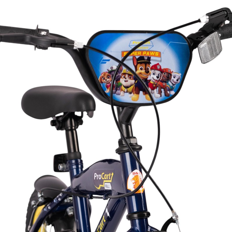 Bicicleta pentru copii Procart Paw Patrol 14 inch, roti ajutatoare, far si stop, cadru otel, inaltime reglabila, v-brake, scut frontal - 6